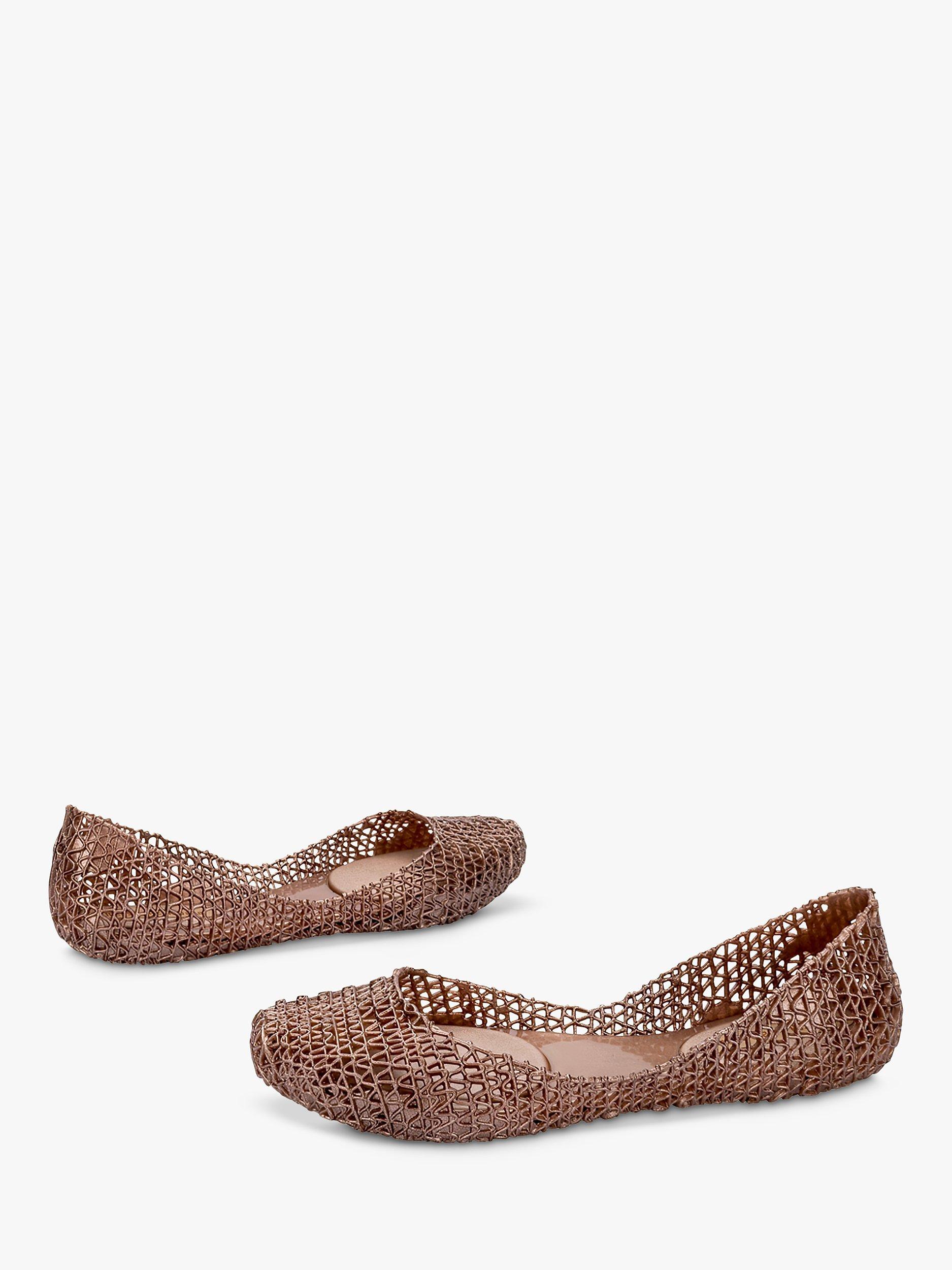 Product image 3 of 4, which shows Melissa  Campana Papel Ballerina Pumps, Rose, 3