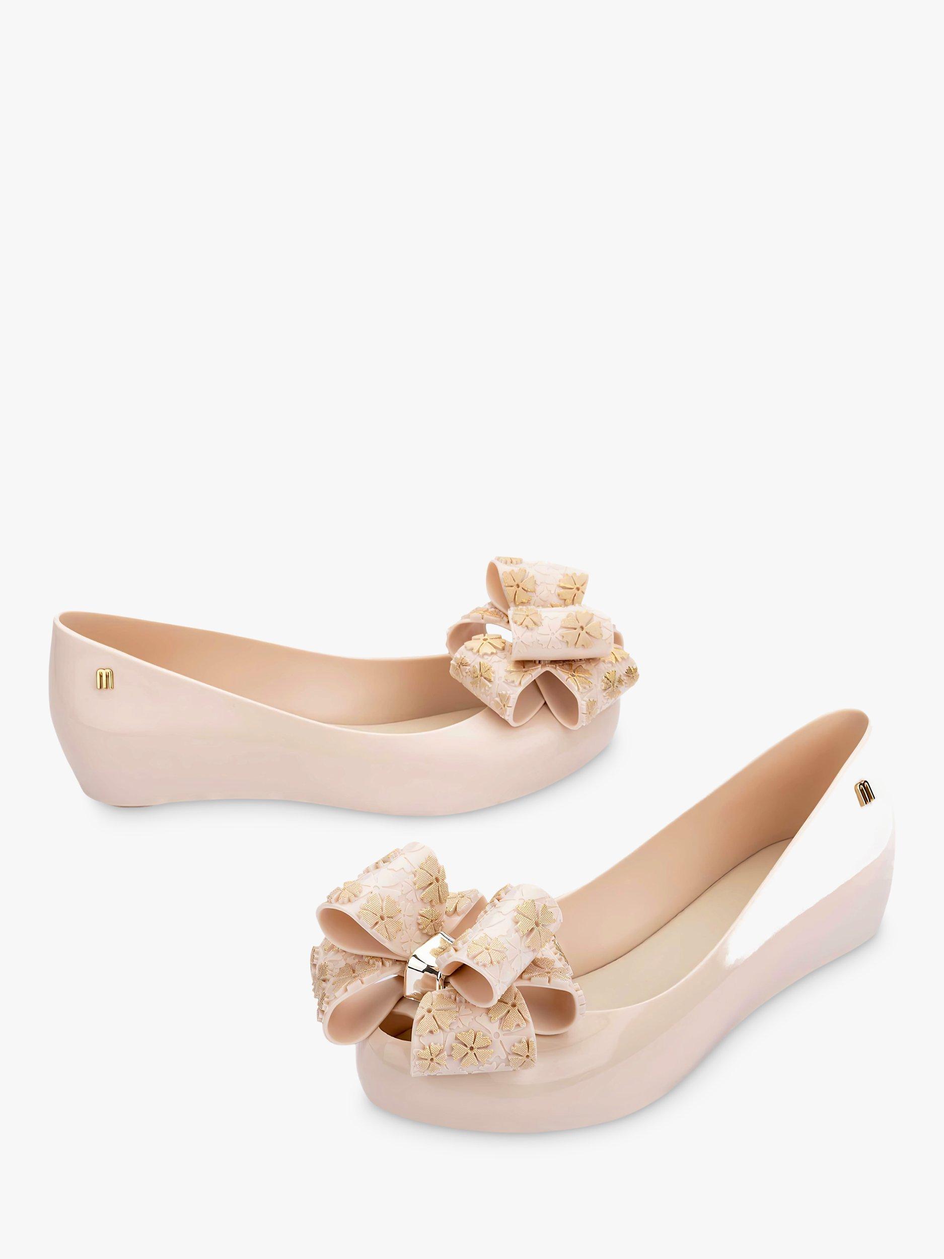 Product image 2 of 3, which shows Melissa Ultragirl Sweet Ballerina Pumps, Beige, 3