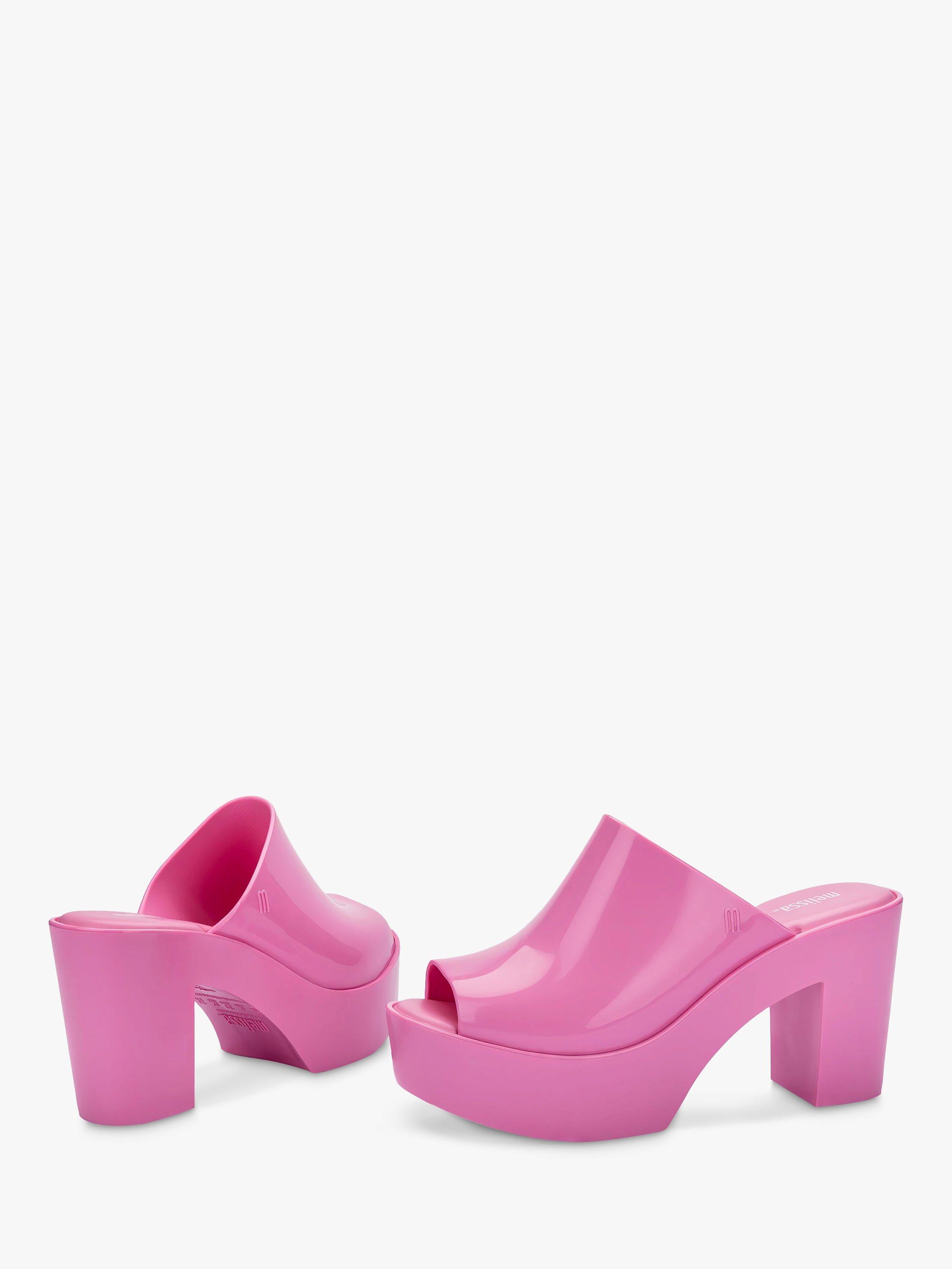 Product image 3 of 4, which shows Melissa Mule Heeled Sandals, Pink, 3