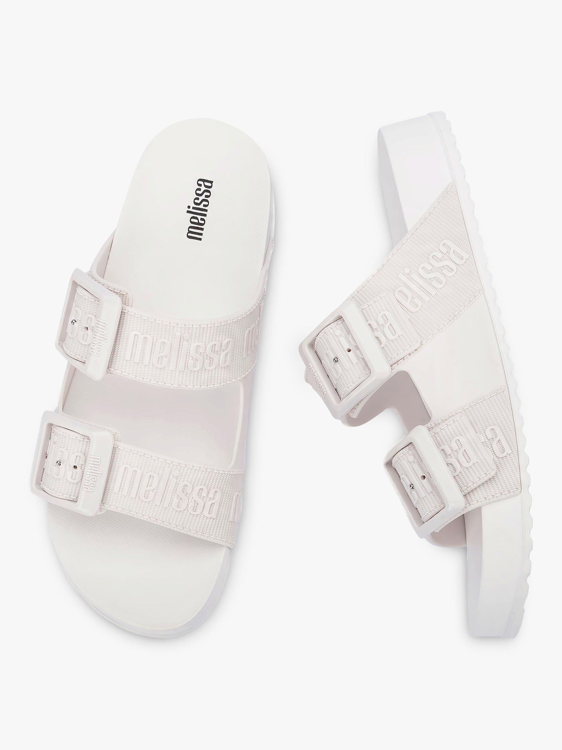 Product image 3 of 3, which shows Melissa Cozy Slide M-Lover Sandals, White, 3