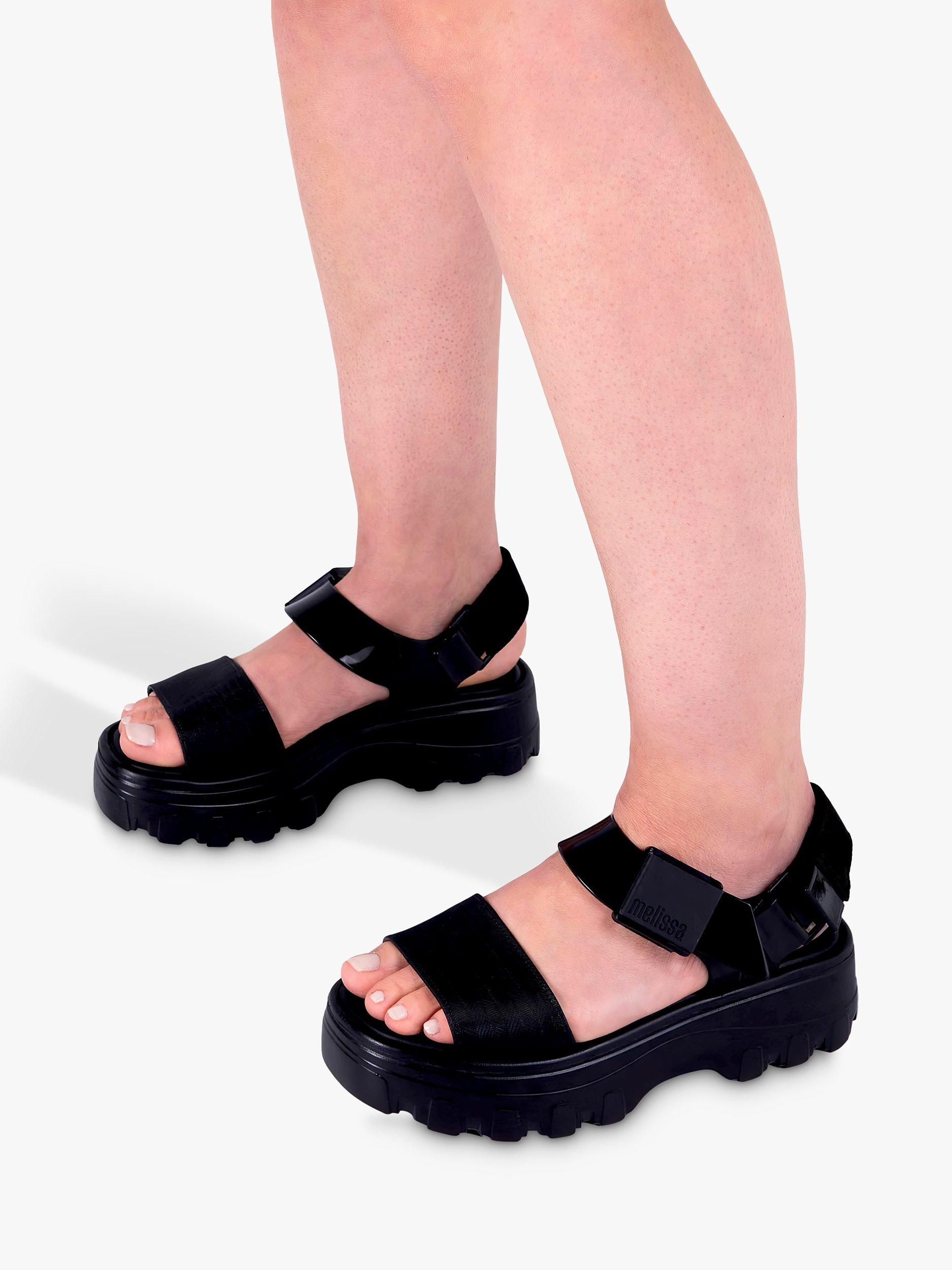 Product image 2 of 4, which shows Melissa Kick Off Sandals, Black, 3