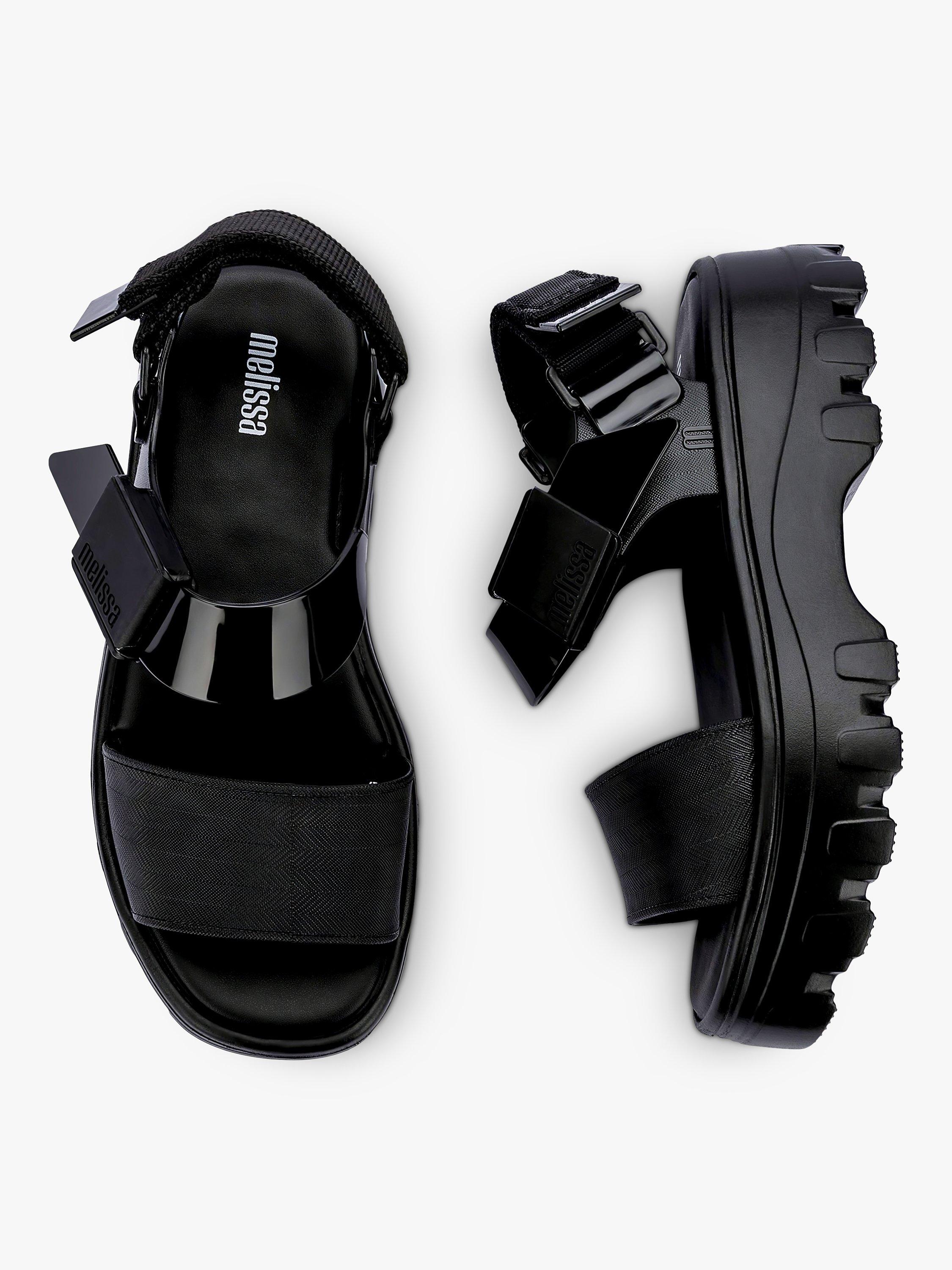 Product image 4 of 4, which shows Melissa Kick Off Sandals, Black, 3