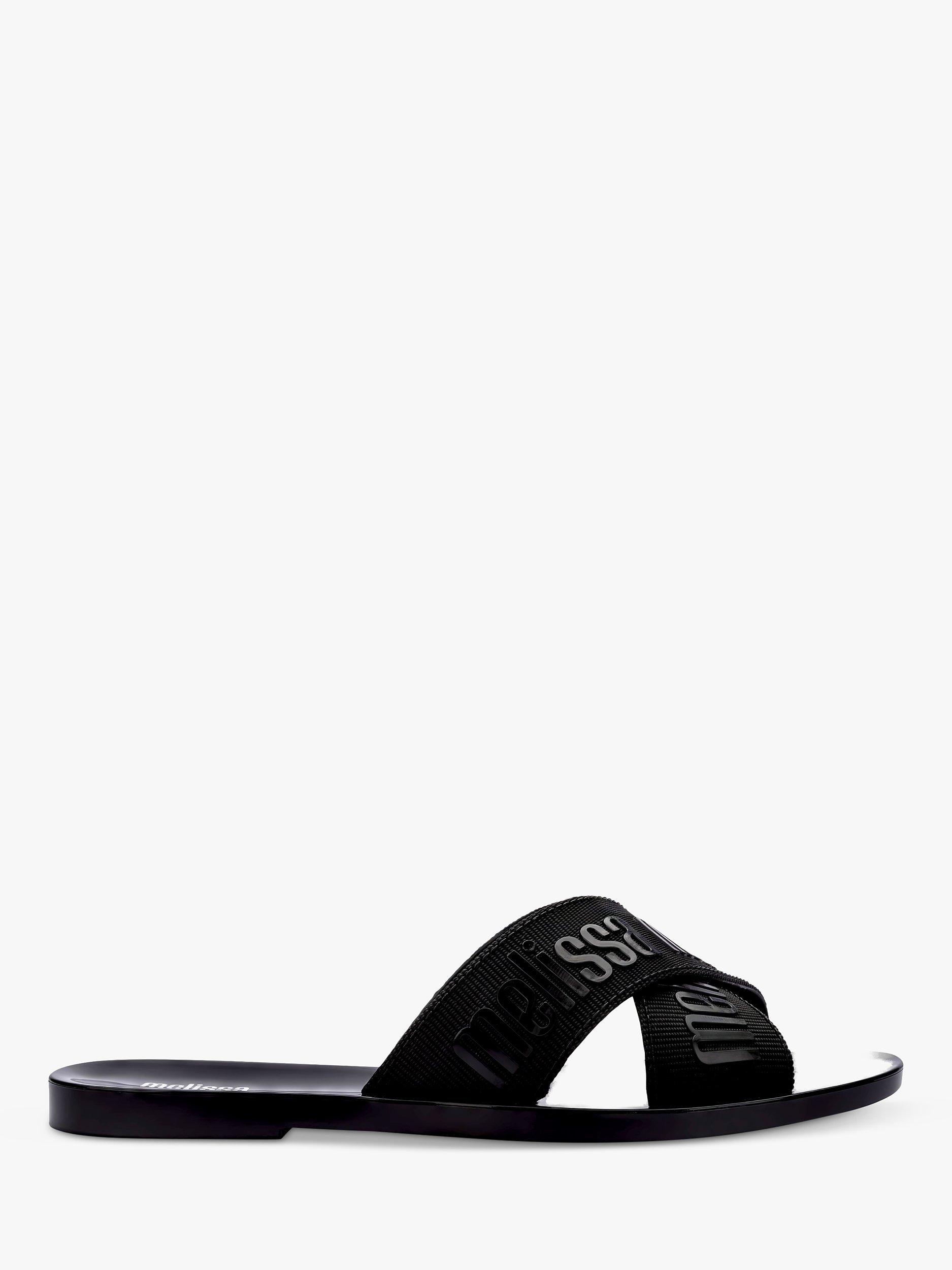 Product image 1 of 3, which shows Melissa M Lover Slider Sandals, Black, 3