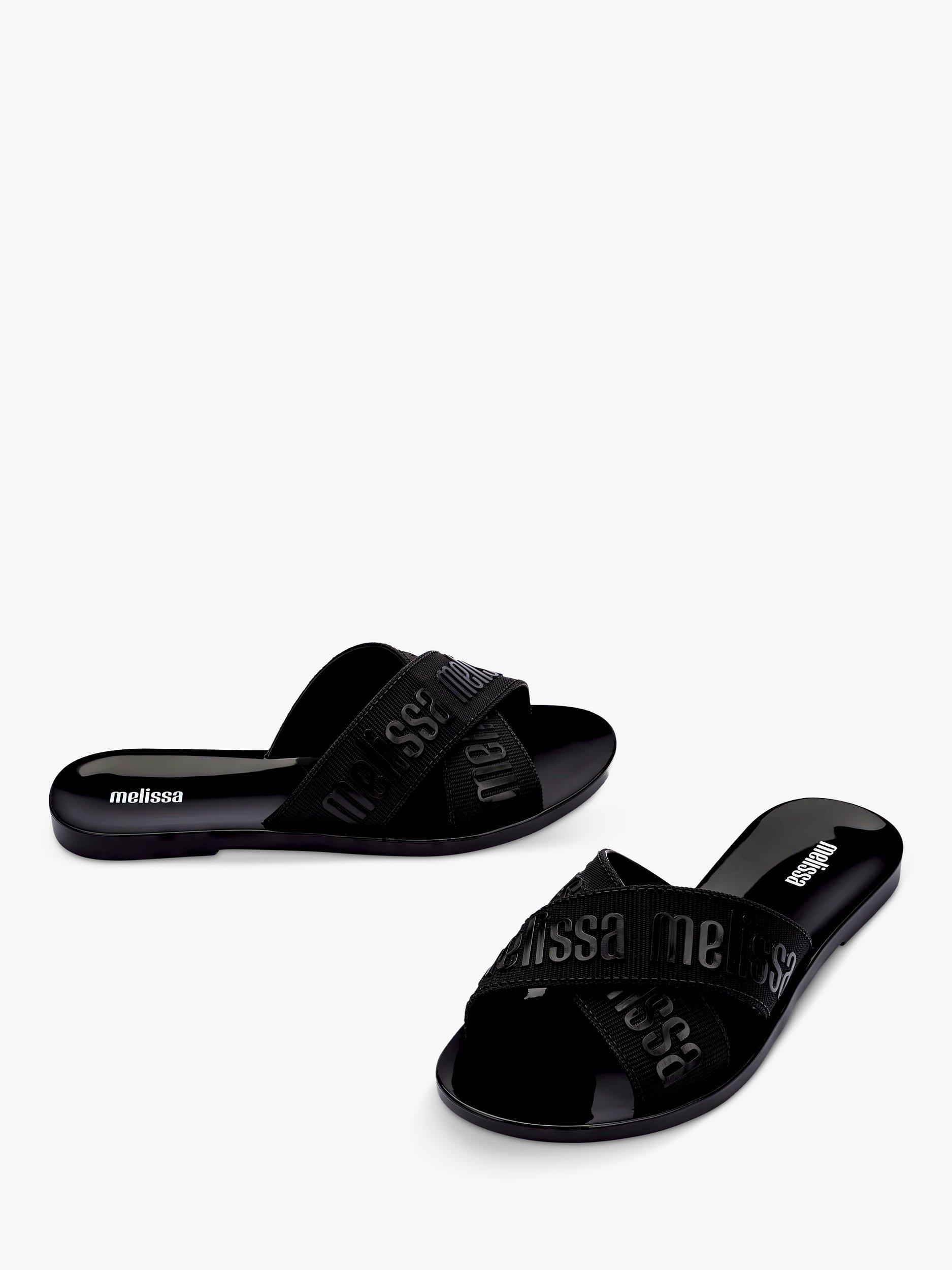 Product image 3 of 3, which shows Melissa M Lover Slider Sandals, Black, 3