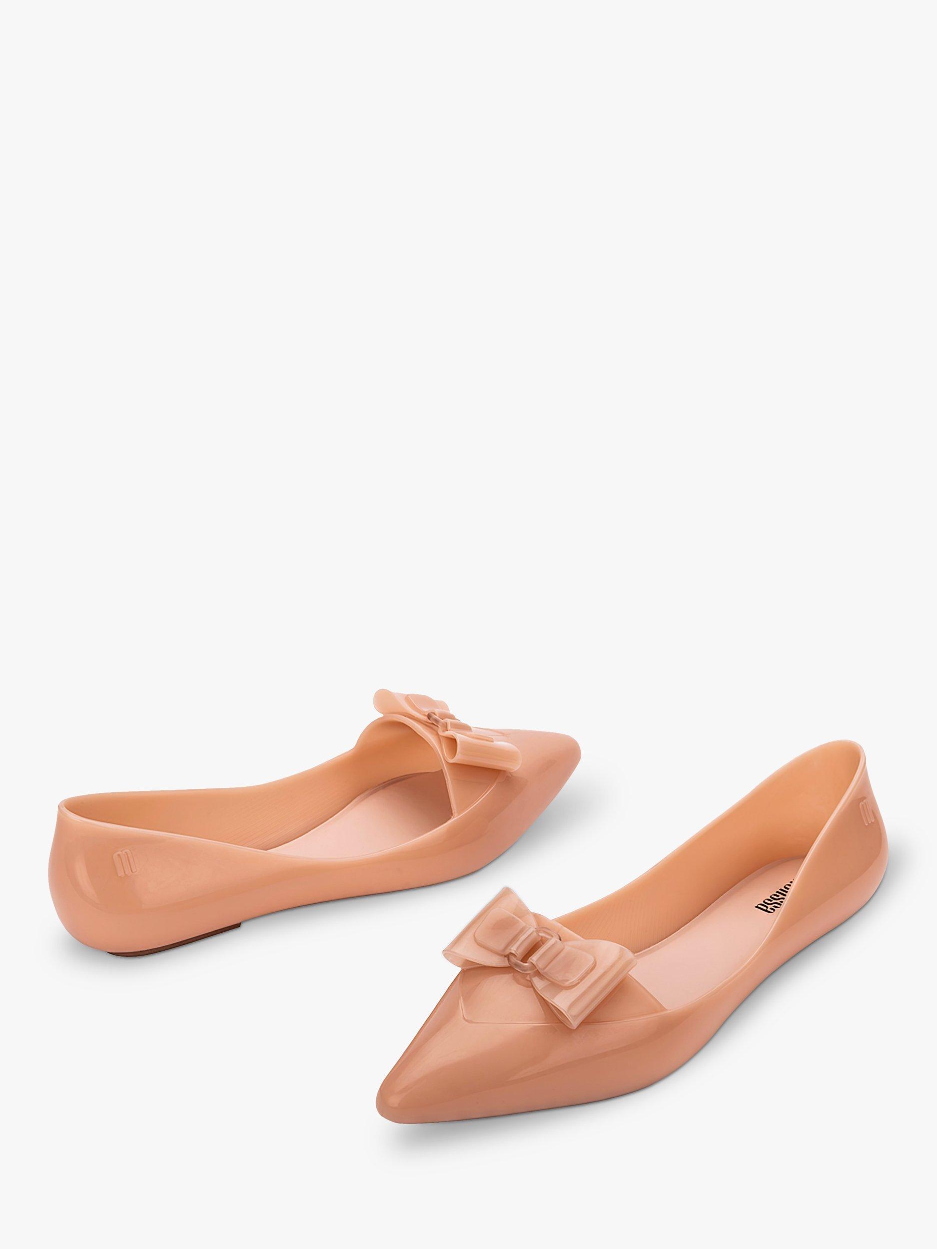 Product image 4 of 5, which shows Melissa Bow Pointed Sandals, Pink, 3