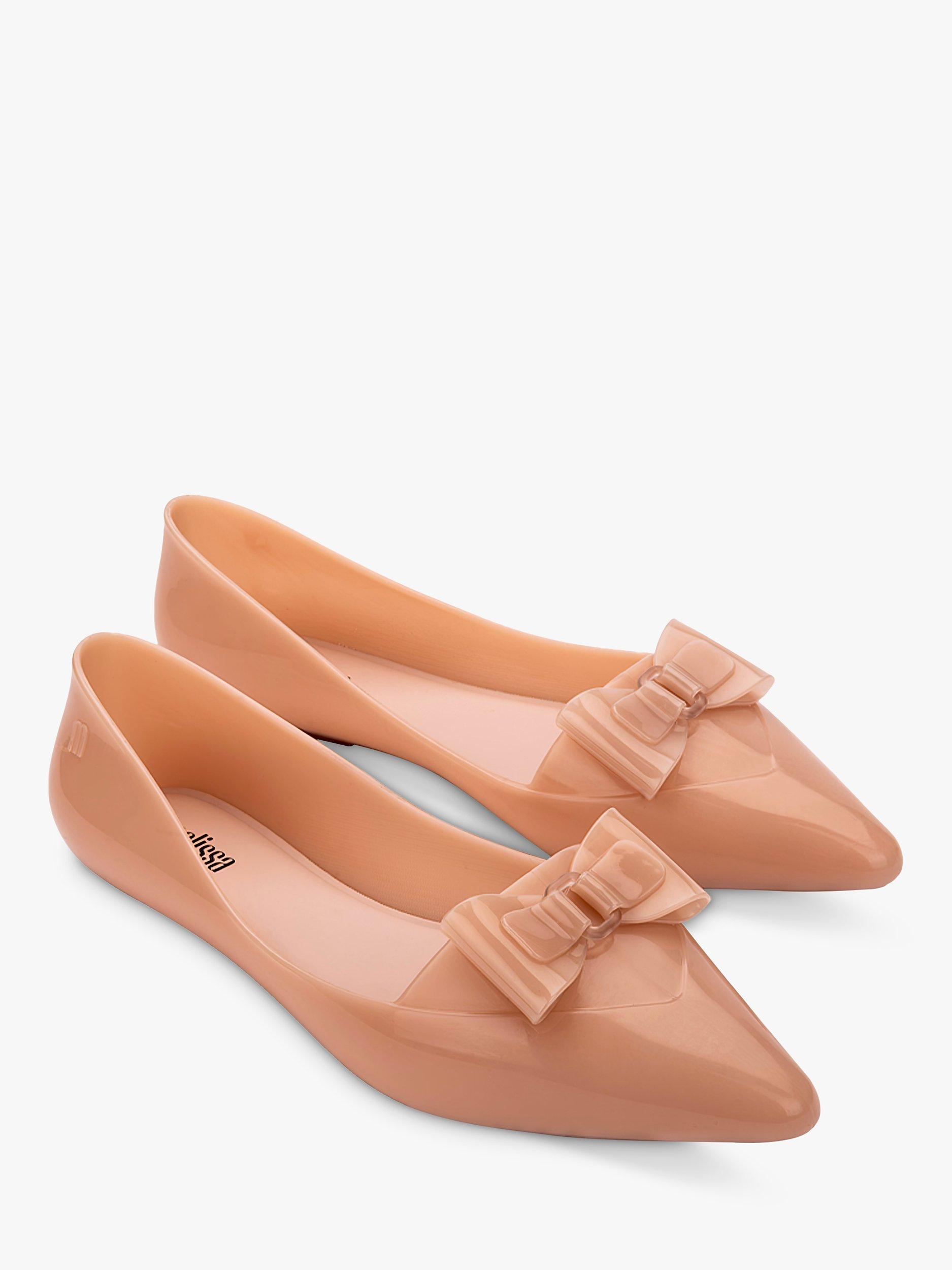 Product image 5 of 5, which shows Melissa Bow Pointed Sandals, Pink, 3