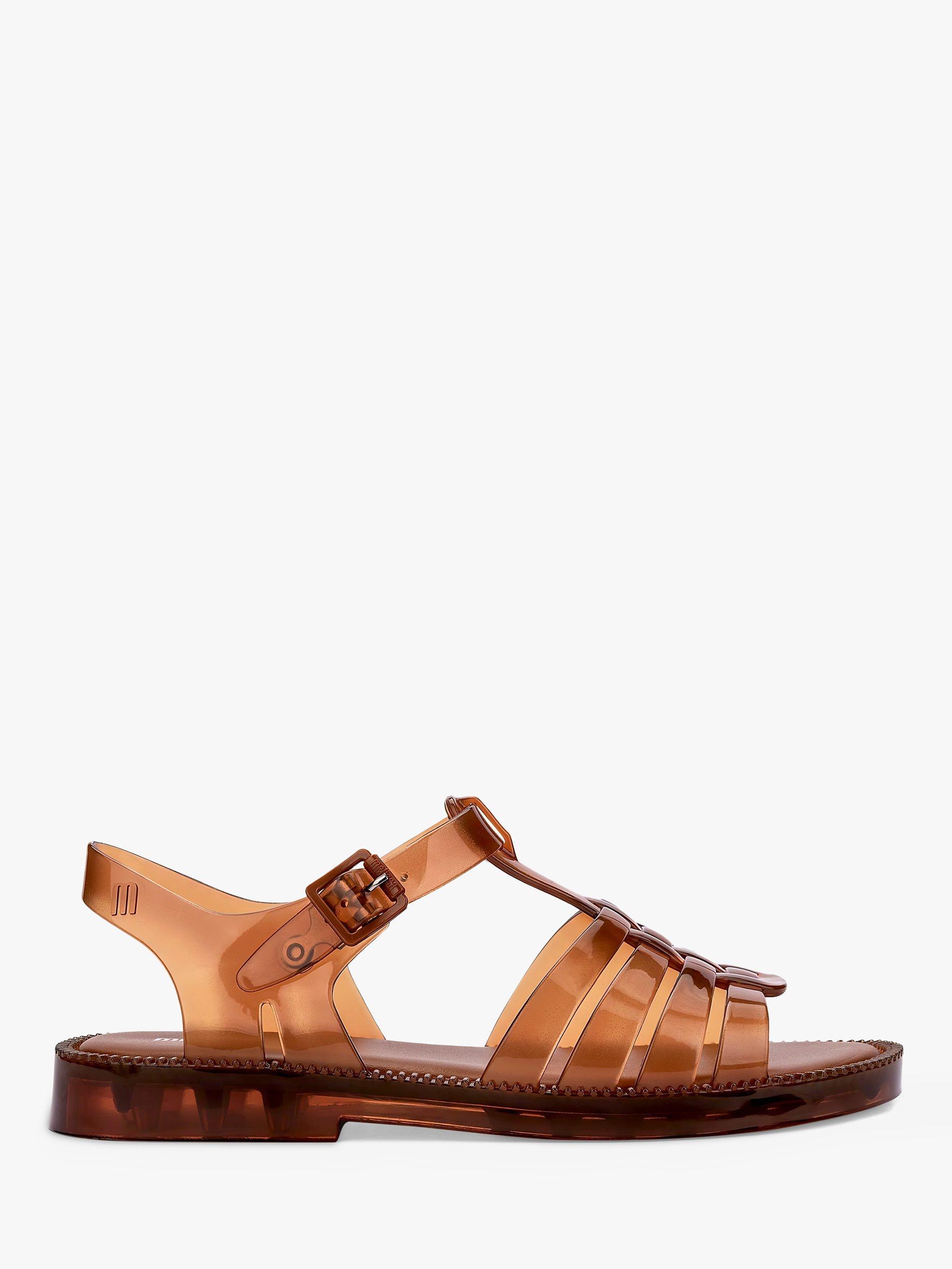 Product image 1 of 5, which shows Melissa  Possession Fresh Strappy Sandals, Brown, 3