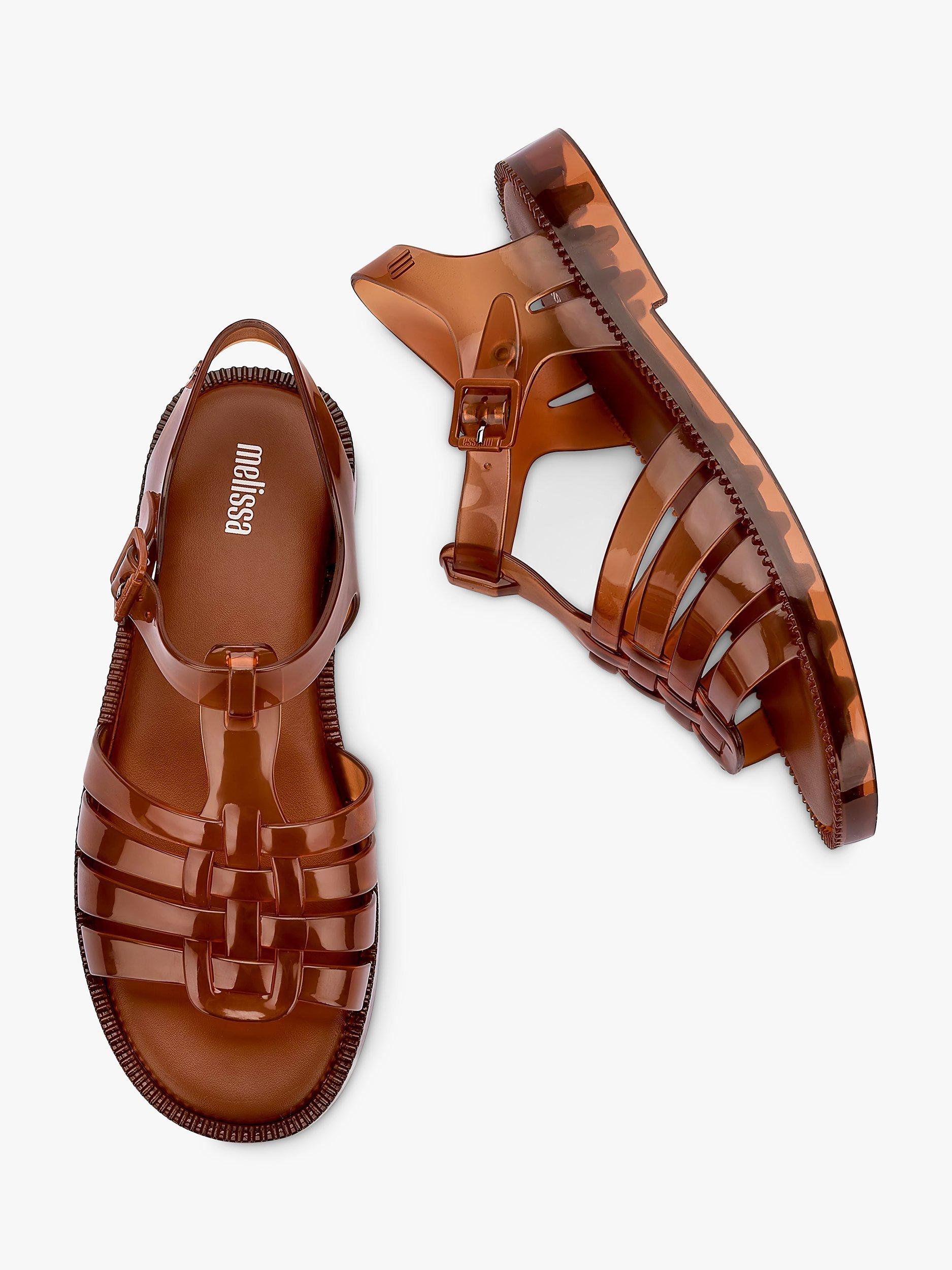 Product image 3 of 5, which shows Melissa  Possession Fresh Strappy Sandals, Brown, 3