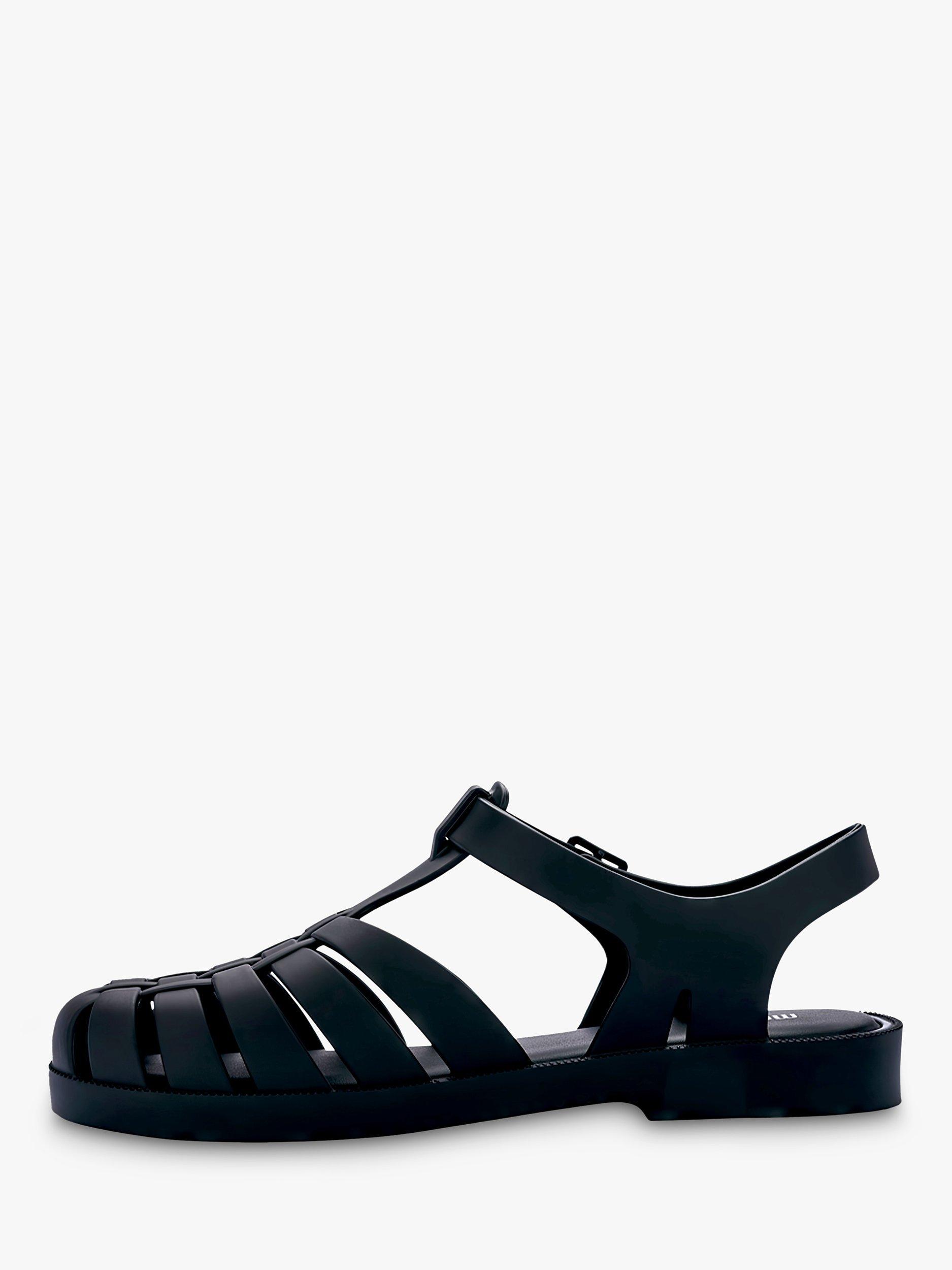 Product image 6 of 6, which shows Melissa Possession Jelly Fisherman Sandals, Black, 3