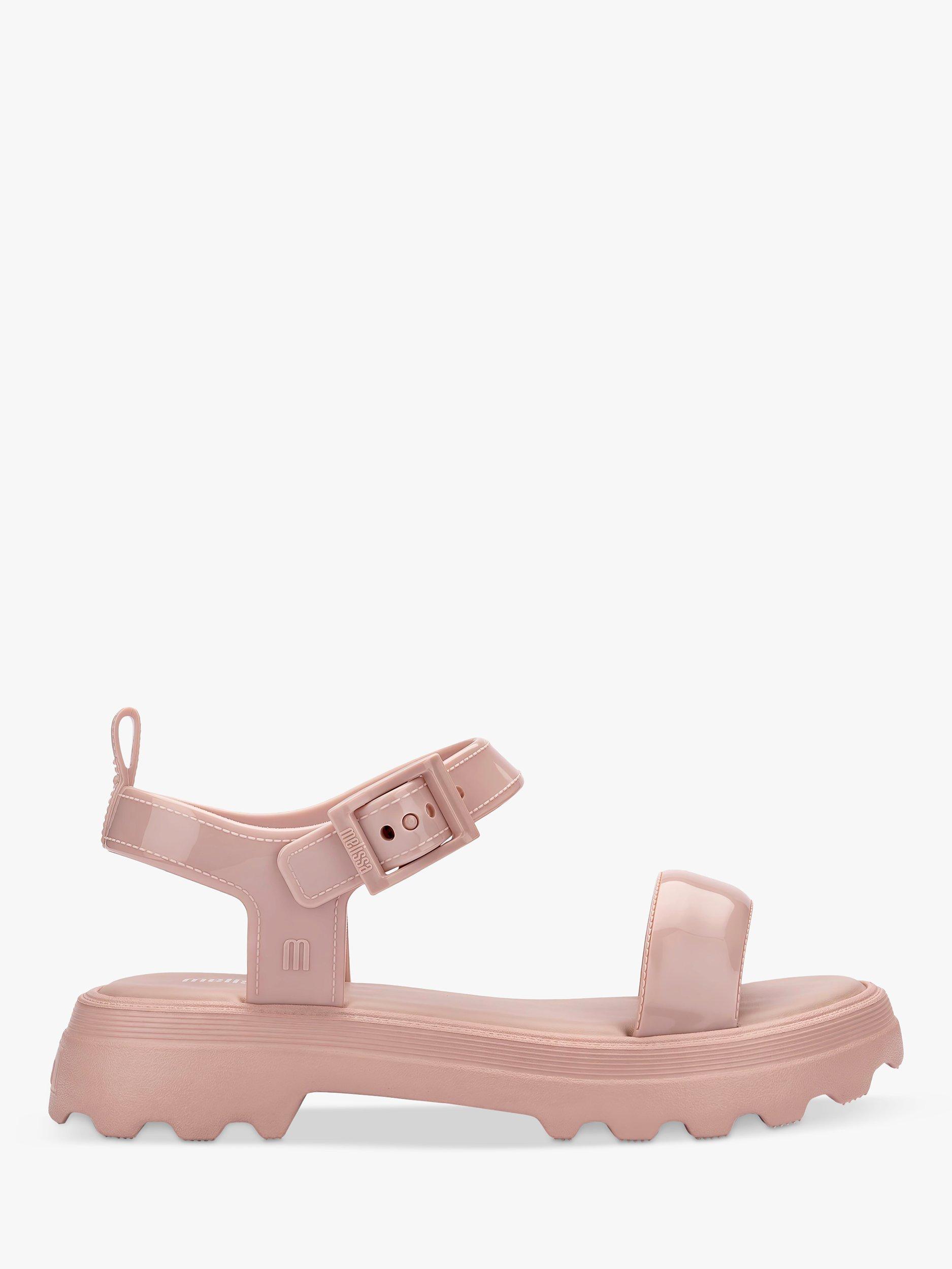 Product image 1 of 5, which shows Melissa Town Strappy Sandals, Clear Pink, 3
