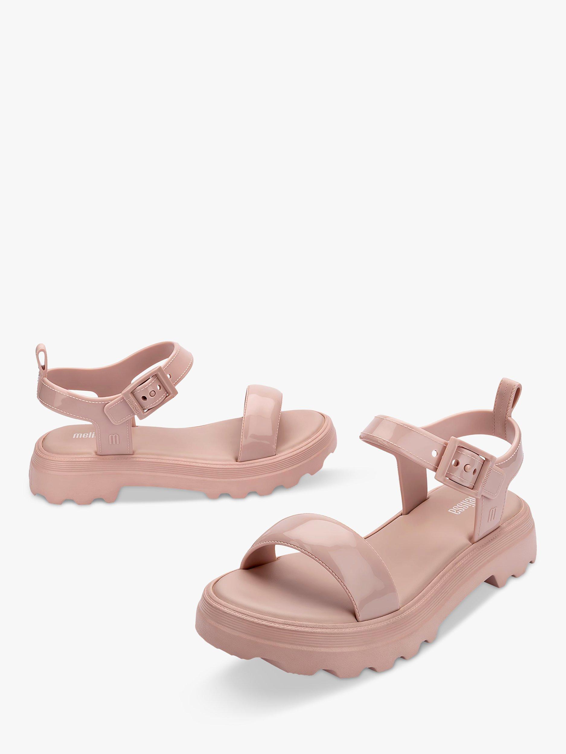 Product image 3 of 5, which shows Melissa Town Strappy Sandals, Clear Pink, 3