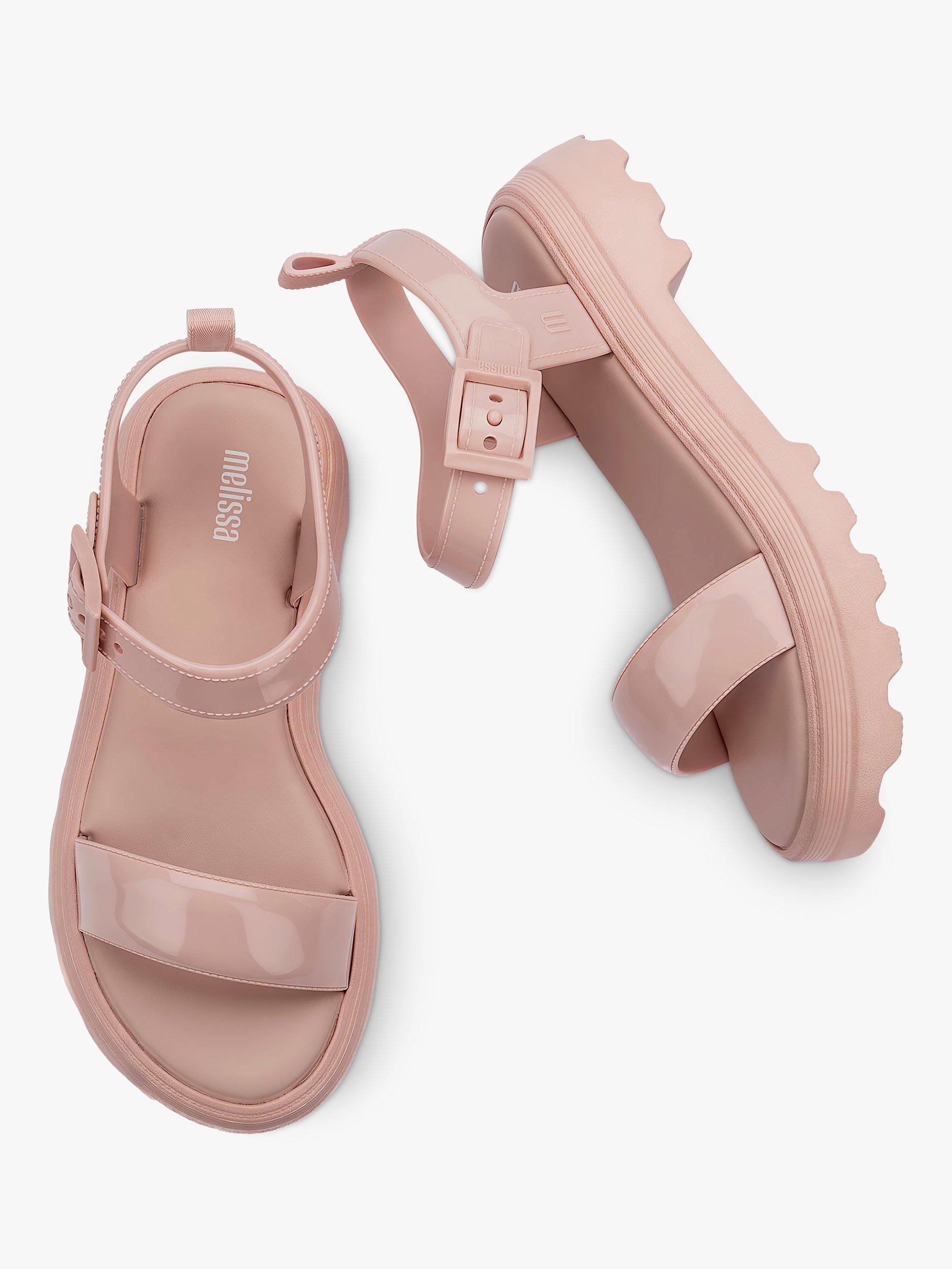 Product image 4 of 5, which shows Melissa Town Strappy Sandals, Clear Pink, 3