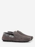 Barbour Monty Suede Moccasin Slippers, Grey