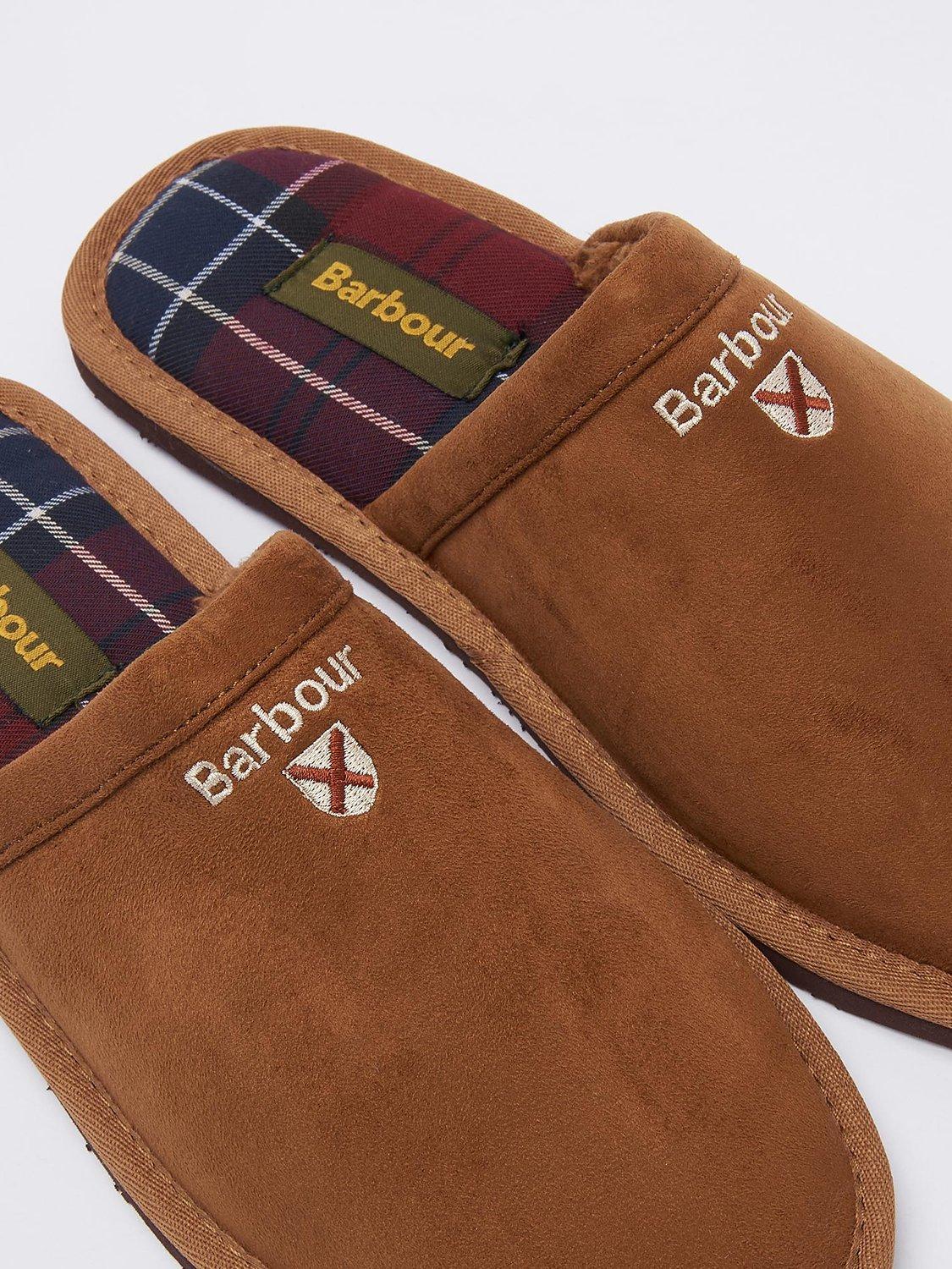 Product image 6 of 6, which shows Barbour Everitt Mule Slippers, Camel, 7