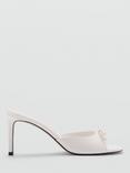 Mango Noemi Bow Detail Sandals, White