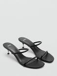 Mango Fifi Double Strap Sandals, Black