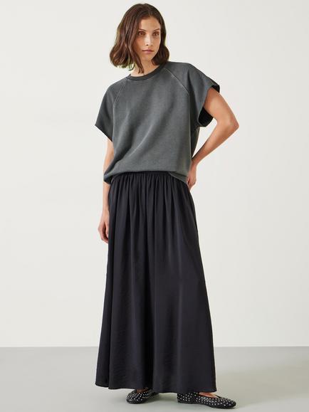 HUSH Leonie Short Sleeve T-Shirt - view 2, Washed Grey