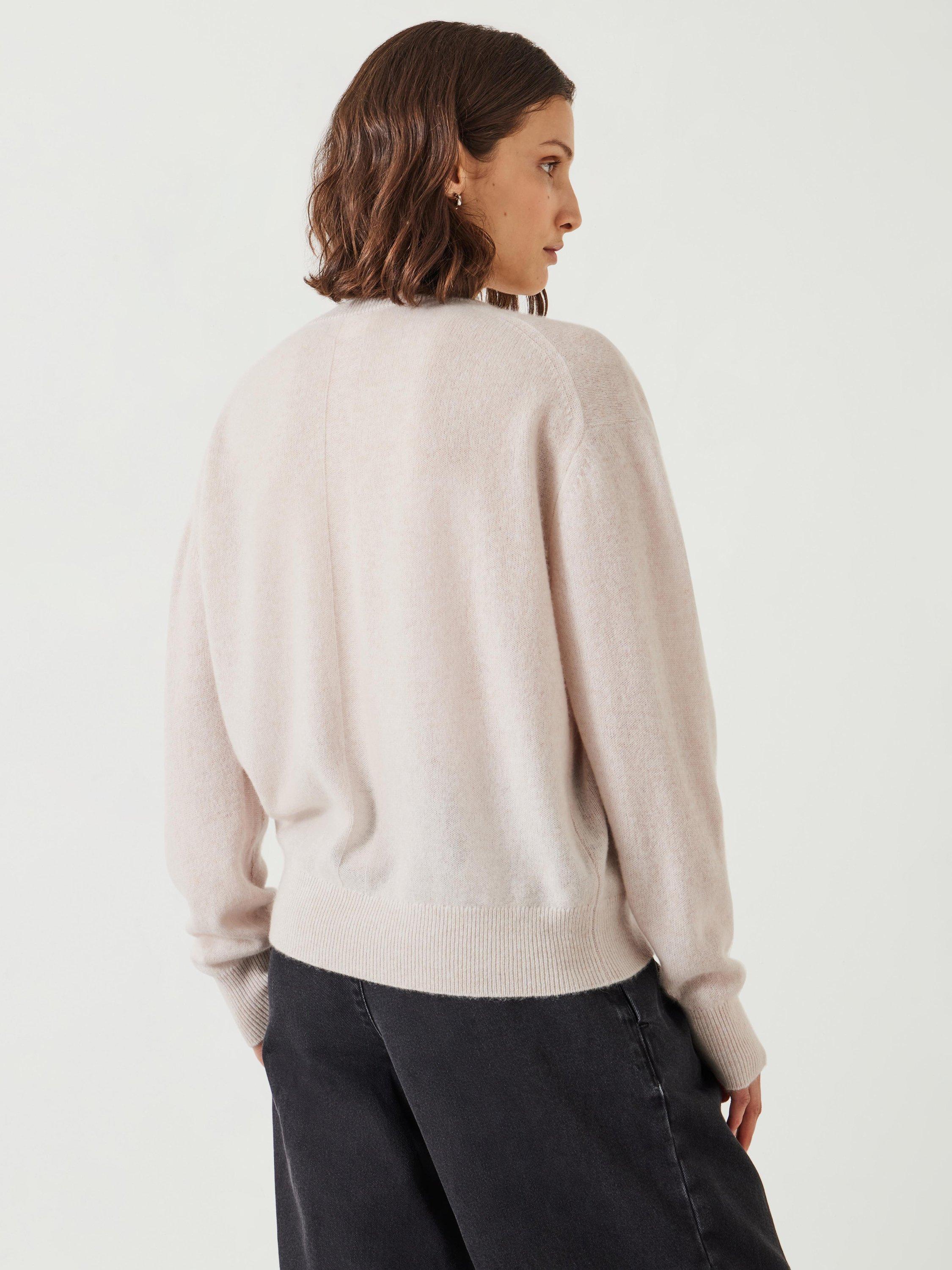 Product image 3 of 4, which shows HUSH Scarlett Cashmere Blend Jumper, Neutral, L