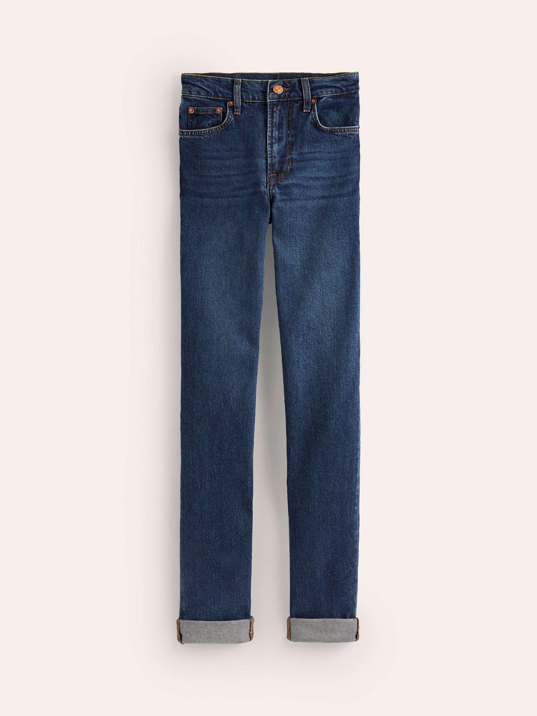 Product image 6 of 6, which shows Boden Mid Rise Girlfriend Jeans, Dark Vintage, 27R