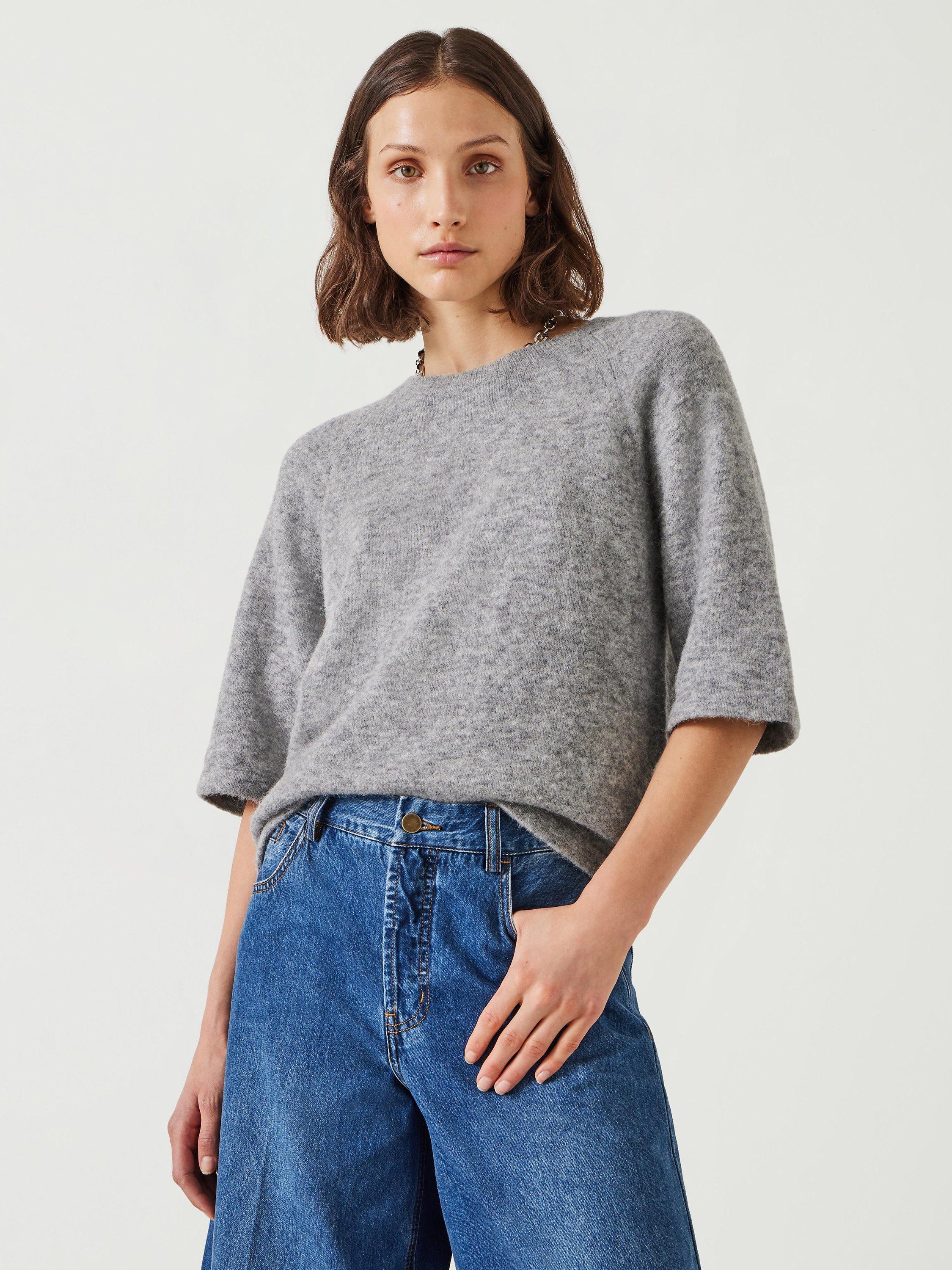 HUSH Lucia Knitted Crew Neck Top