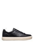 CLAE Monroe Leather Tennis Court Trainers, White/Feather Grey