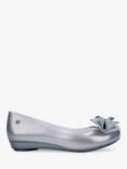 Melissa Ultragirl Patent Ballerina Pumps, Metallic Silver