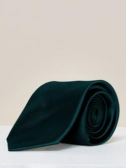 Rewritten Satin Tie, Forest Green