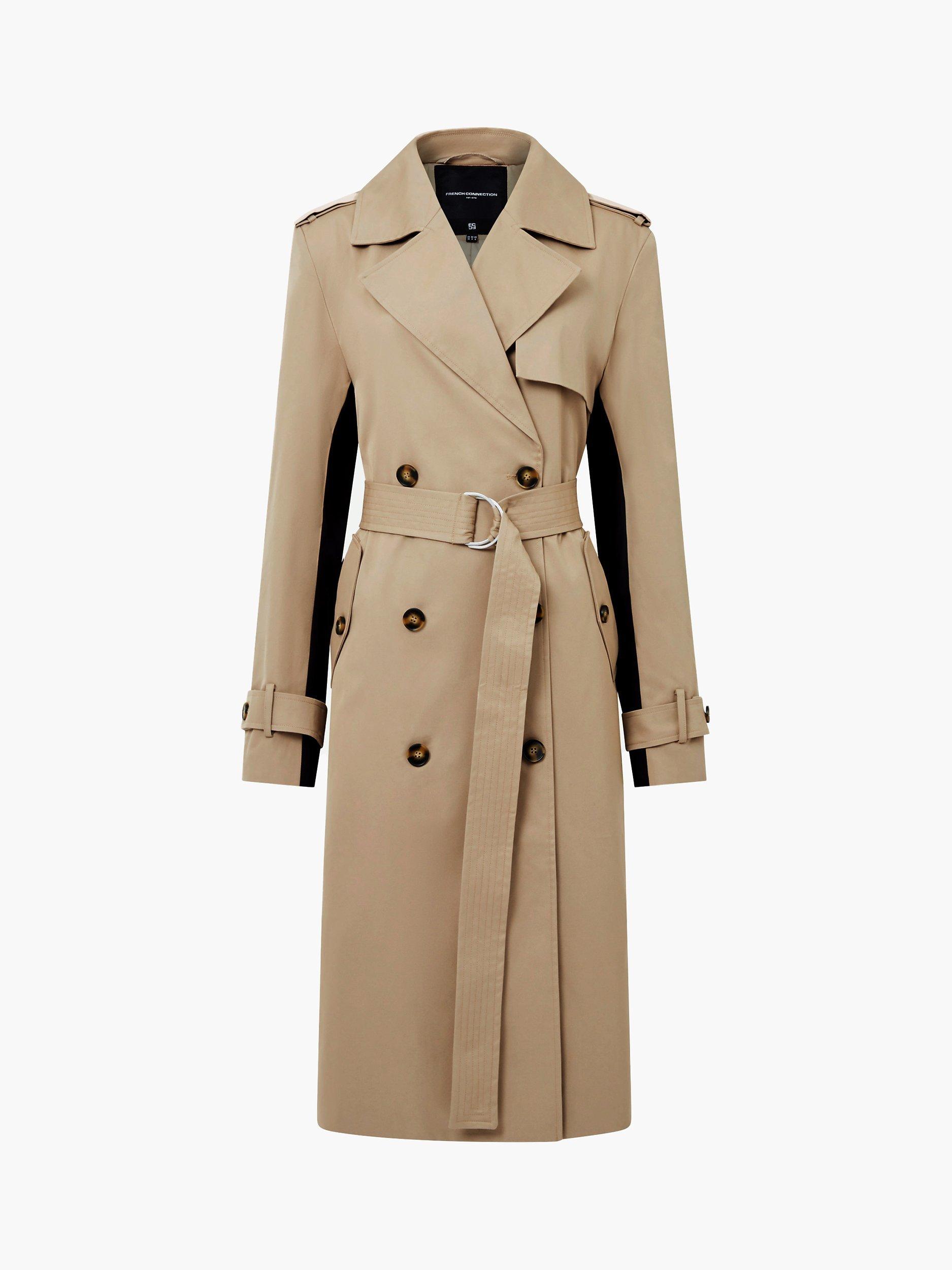 French Connection Coco Twill Trench Coat Camel