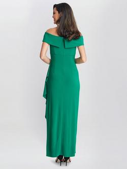 Gina Bacconi Jodie Asymmetric Dress, Jade - view 2, Jade