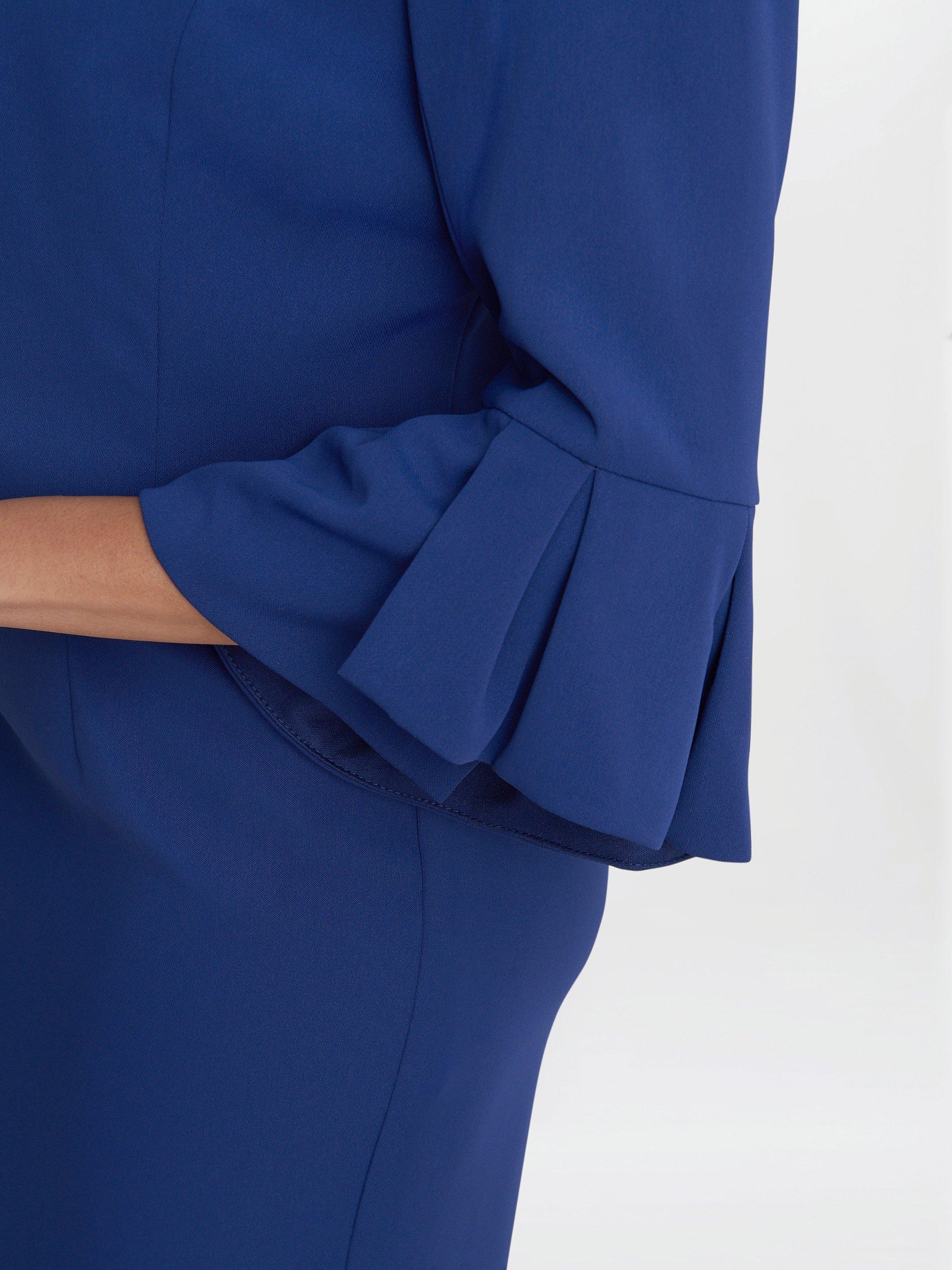 Product image 4 of 5, which shows Gina Bacconi Melissa Stretch Crepe Dress & Jacket, Navy, 10