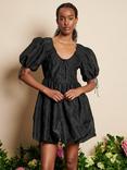 Sister Jane Dream Coco Organza Mini Dress, Black