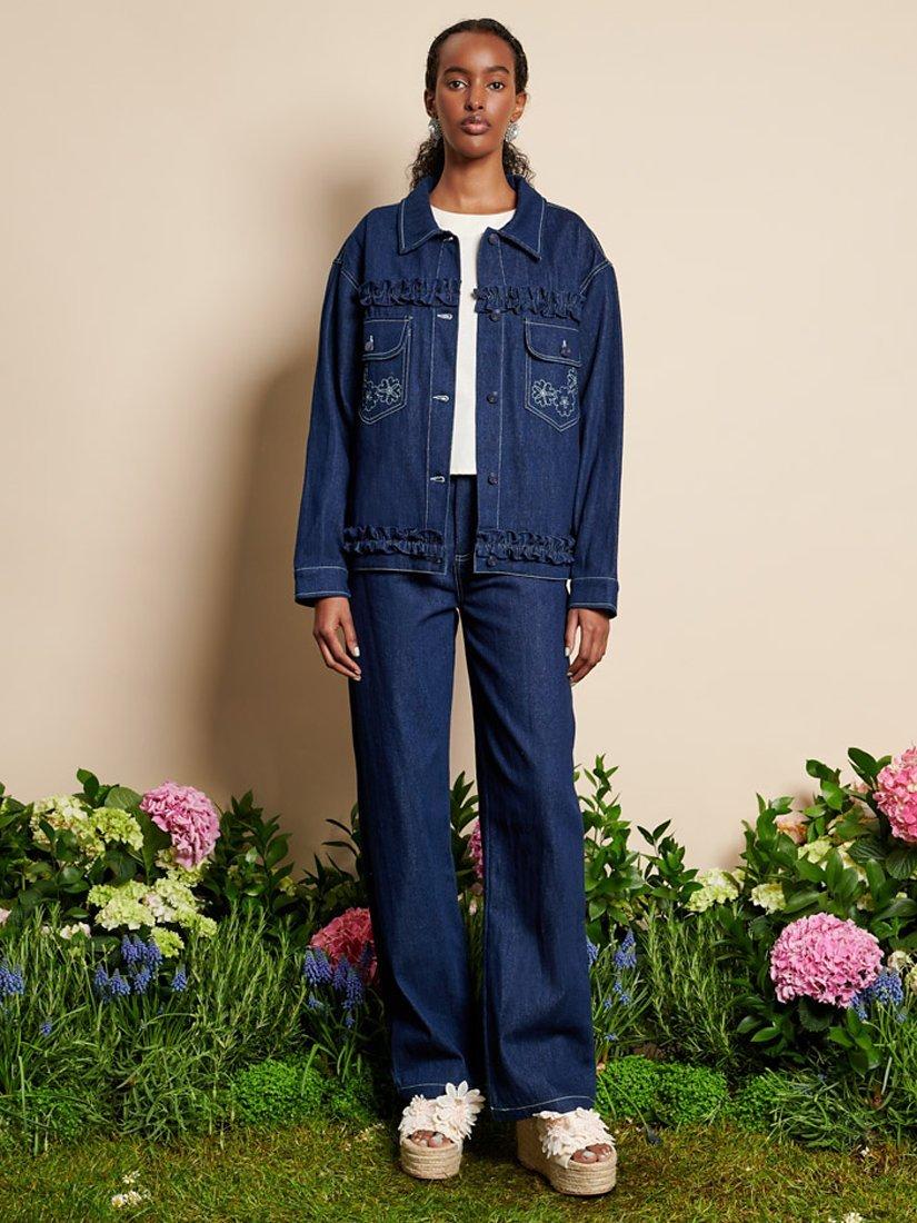 Product image 2 of 6, which shows Sister Jane Dream Rosie Denim Jacket, Blue, 10