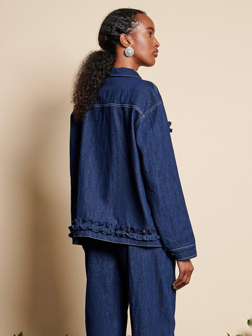 Product image 4 of 6, which shows Sister Jane Dream Rosie Denim Jacket, Blue, 10