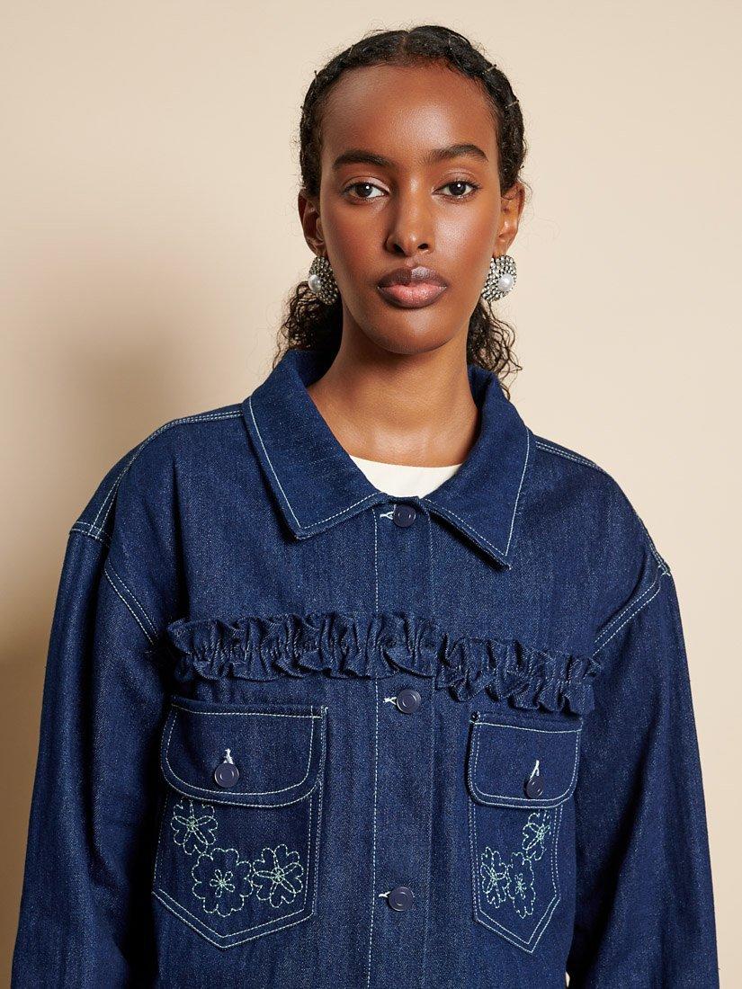 Product image 5 of 6, which shows Sister Jane Dream Rosie Denim Jacket, Blue, 10