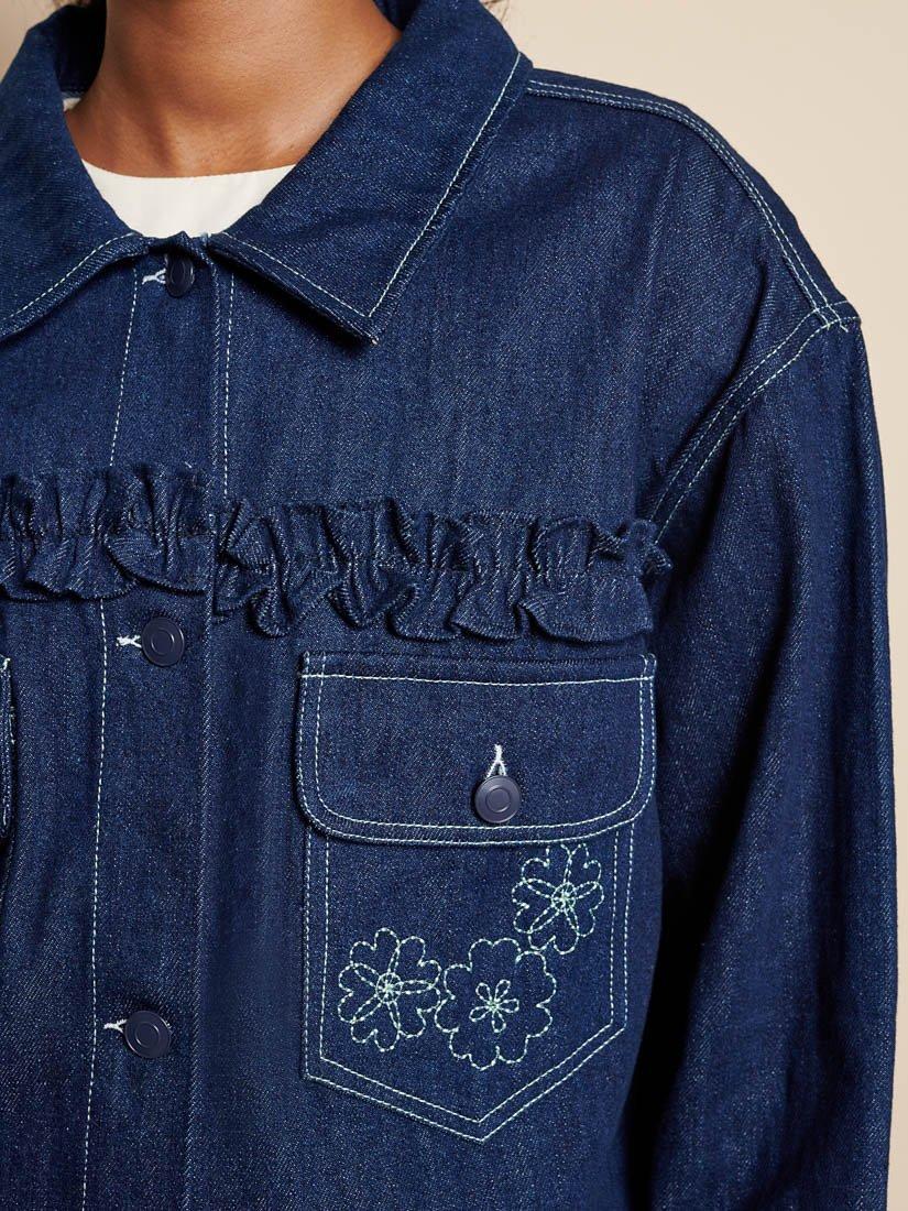 Product image 6 of 6, which shows Sister Jane Dream Rosie Denim Jacket, Blue, 10