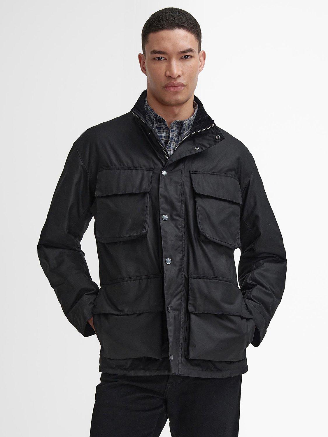 Barbour International Brunton Waxed Jacket Black