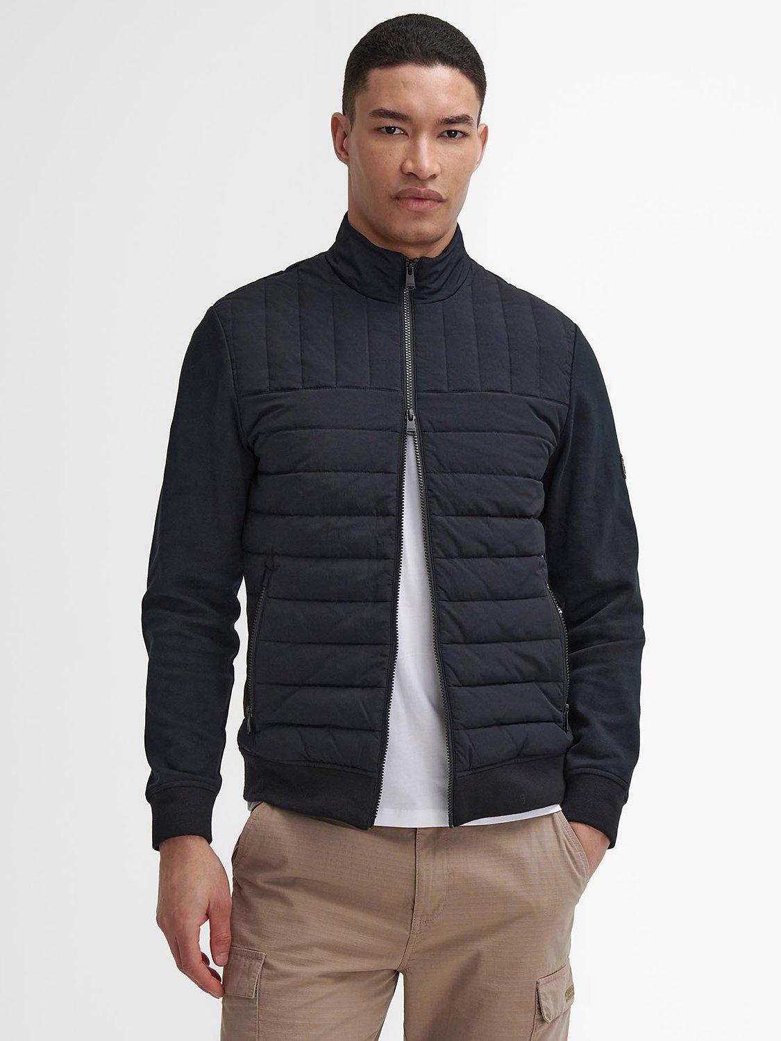 Barbour International Counter Quilted Sweatshirt Black