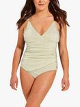 Seaspray Athena Long Length Lurex Swimsuit, Champagne