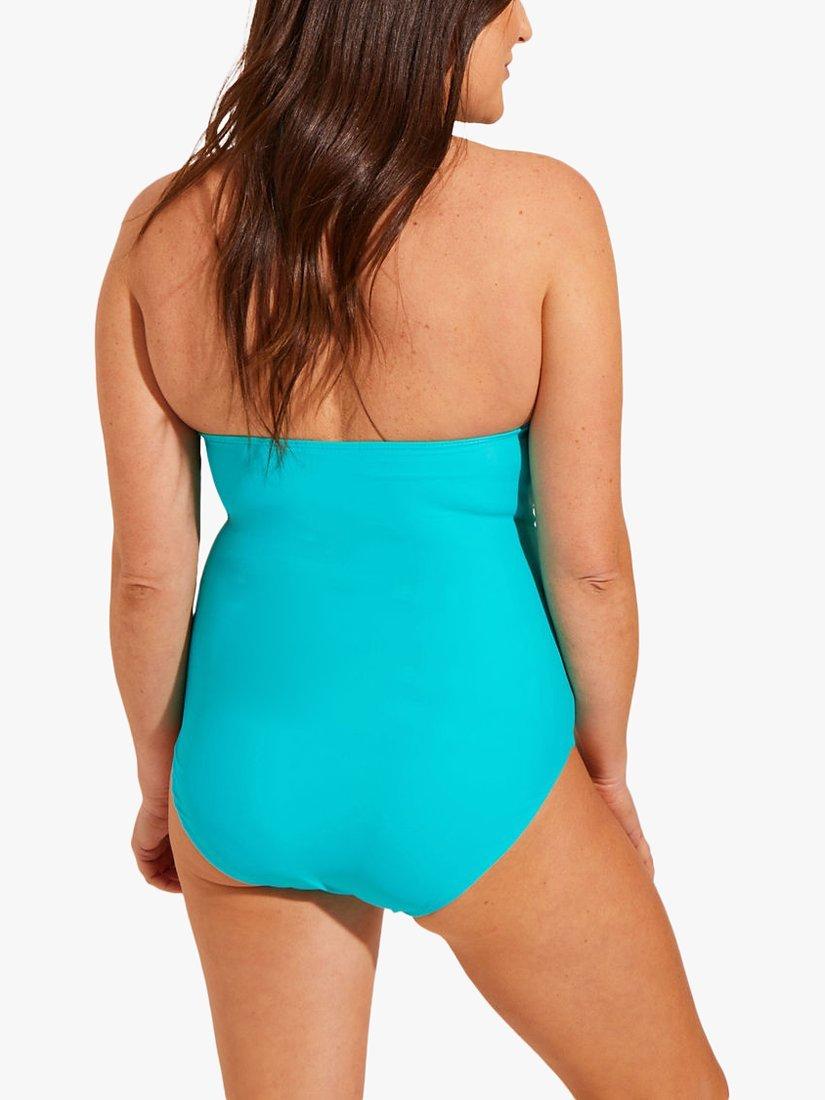 Product image 3 of 4, which shows Seaspray Audrey Plunge Padded Swimsuit, Aqua, 10