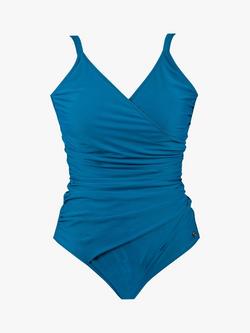 Seaspray Chloe Mock Wrap Swimsuit - view 2, Jade