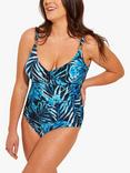 Seaspray Bora Bora Classic Draped Swimsuit, Blue Multi