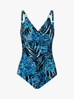 Seaspray Bora Bora Classic Draped Swimsuit, Blue Multi - view 2, Blue Multi