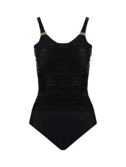 Seaspray Helena Padded Long Length Swimsuit, Black, Black