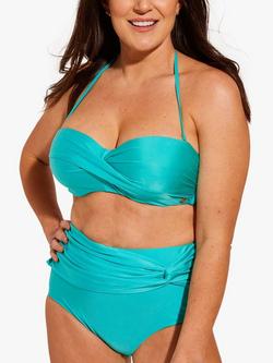 Seaspray Zambia High Waisted Bikini Brief, Turquoise, Turquoise