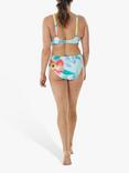 Seaspray Poppy Underwired Floral Print Bikini Top, Aqua Multi