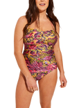 Seaspray Aruba Gathered Bandeau Swimsuit, Multi