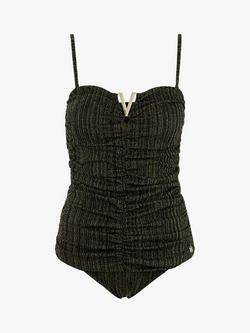 Seaspray Athena Bandeau Swimsuit, Black Sparkle - view 2, Black Sparkle