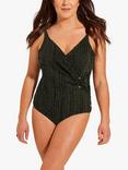 Seaspray Athena Long Length Swimsuit, Black Sparkle