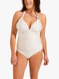 Seaspray Audrey Plunge Padded Long Length Swimsuit, Cream