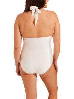 Seaspray Audrey Plunge Padded Long Length Swimsuit - view 2, Cream